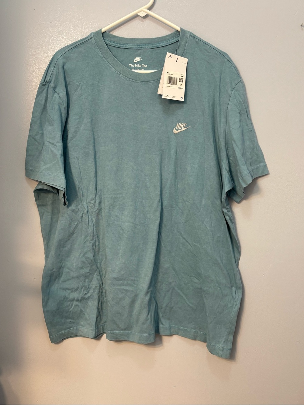 Nike Sportswear Club Men's T-Shirt - Denim Turquoise Sz XXL. NWT